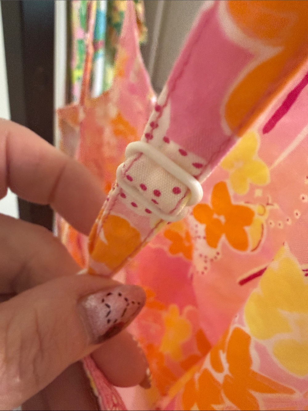 Lilly Pulitzer đ»Pink Floral Sundress with Orange & Yellow Blooms - Picture 5 of 12